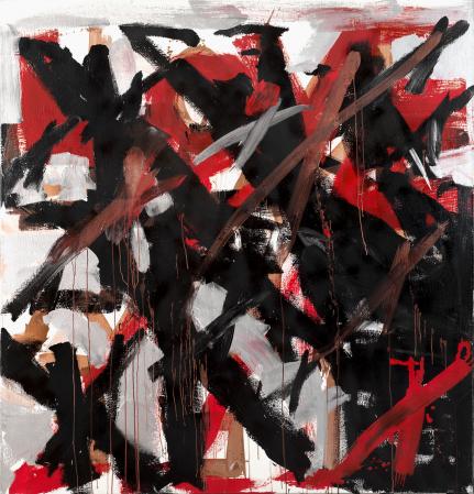 ter Hell · <strong>Formation</strong> · 2010 · 200 x 185 cm · acrylic, spray on canvas