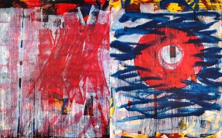 ter Hell · untitled · 2015 · diptych · 250 x 400 cm · aAcrylic on canvas