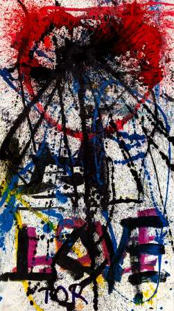 ter Hell · <strong>Love</strong> · 2021 · 3-parts · 270 x 150 cm · acrylic on canvas