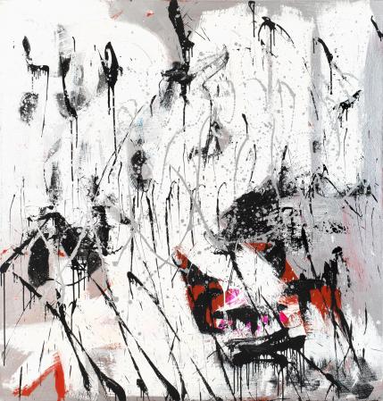 ter Hell · <strong>Holon</strong> · 2010 · 200 x 185 cm · acrylic, spray on canvas